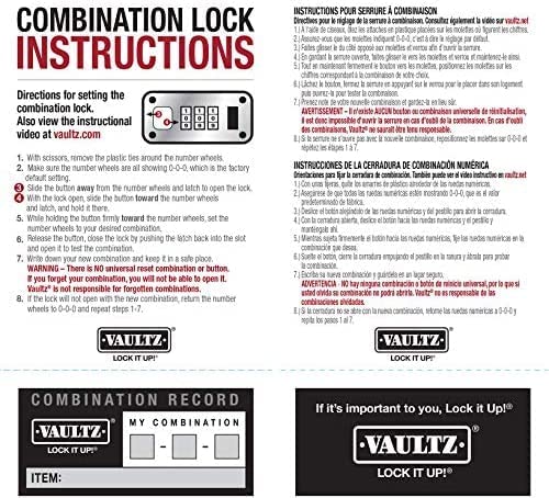 Vaultz Locking Clipboard with Storage - Heavy Duty Metal Clip Board Box Holds 8.5"" x 11"" Letter-Size Paper or Tablet Device - Combination Lock  Black - Image 5